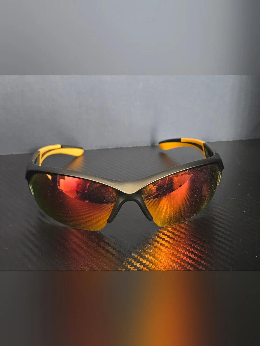 Piranha Sport Unisex Sunglasses Orange/Red Reflective Lens